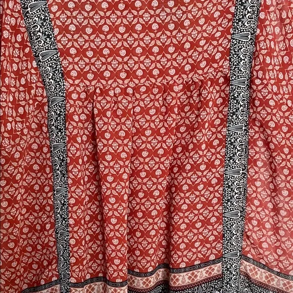 Knox Rose Red and Black Boho Blouse - Picture 8 of 11